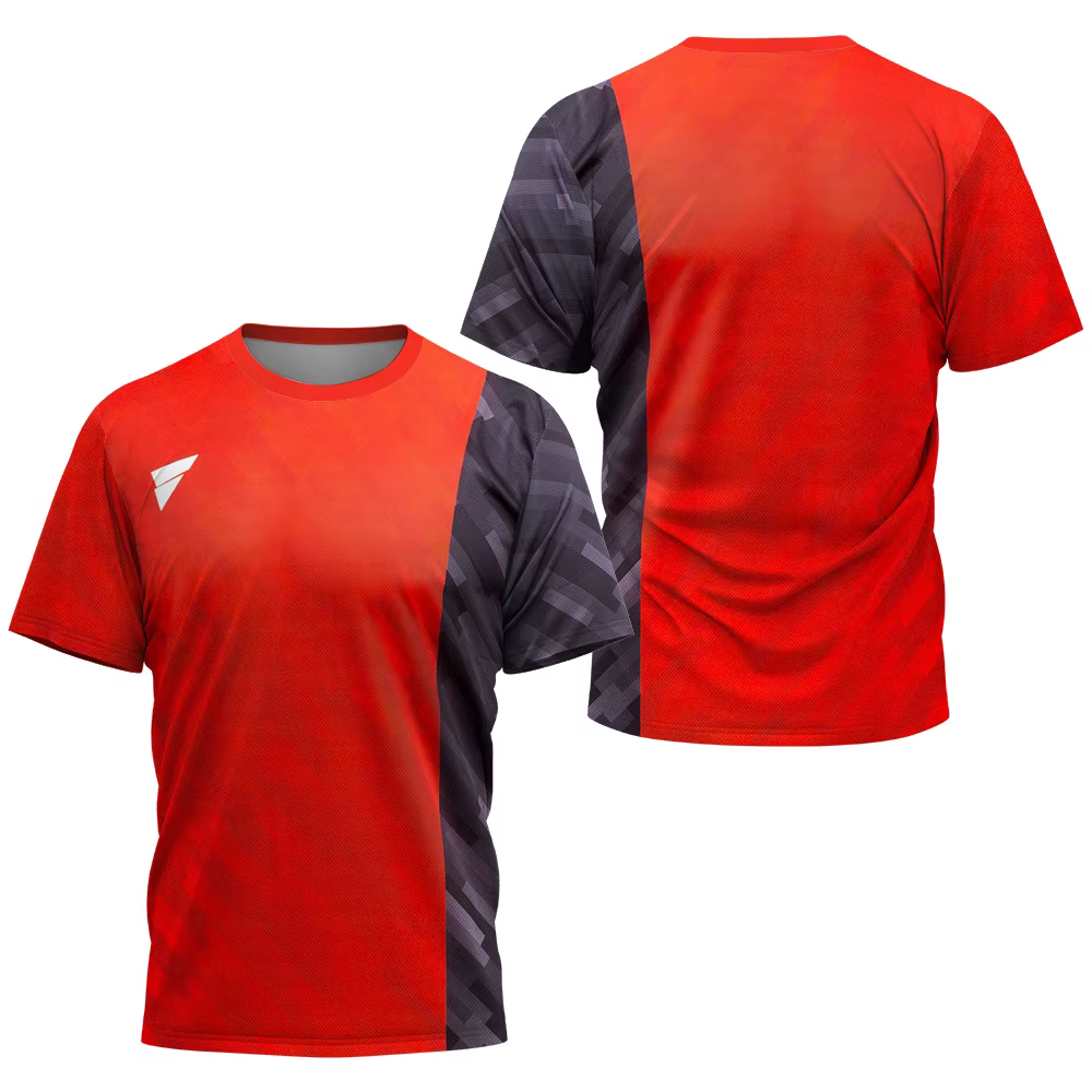 T-shirt pour homme, vêtements de sport de tennis de table