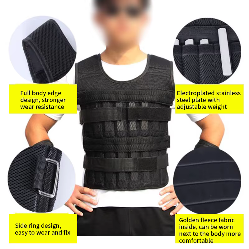Veste d'entraînement de boxe à chargement réglable