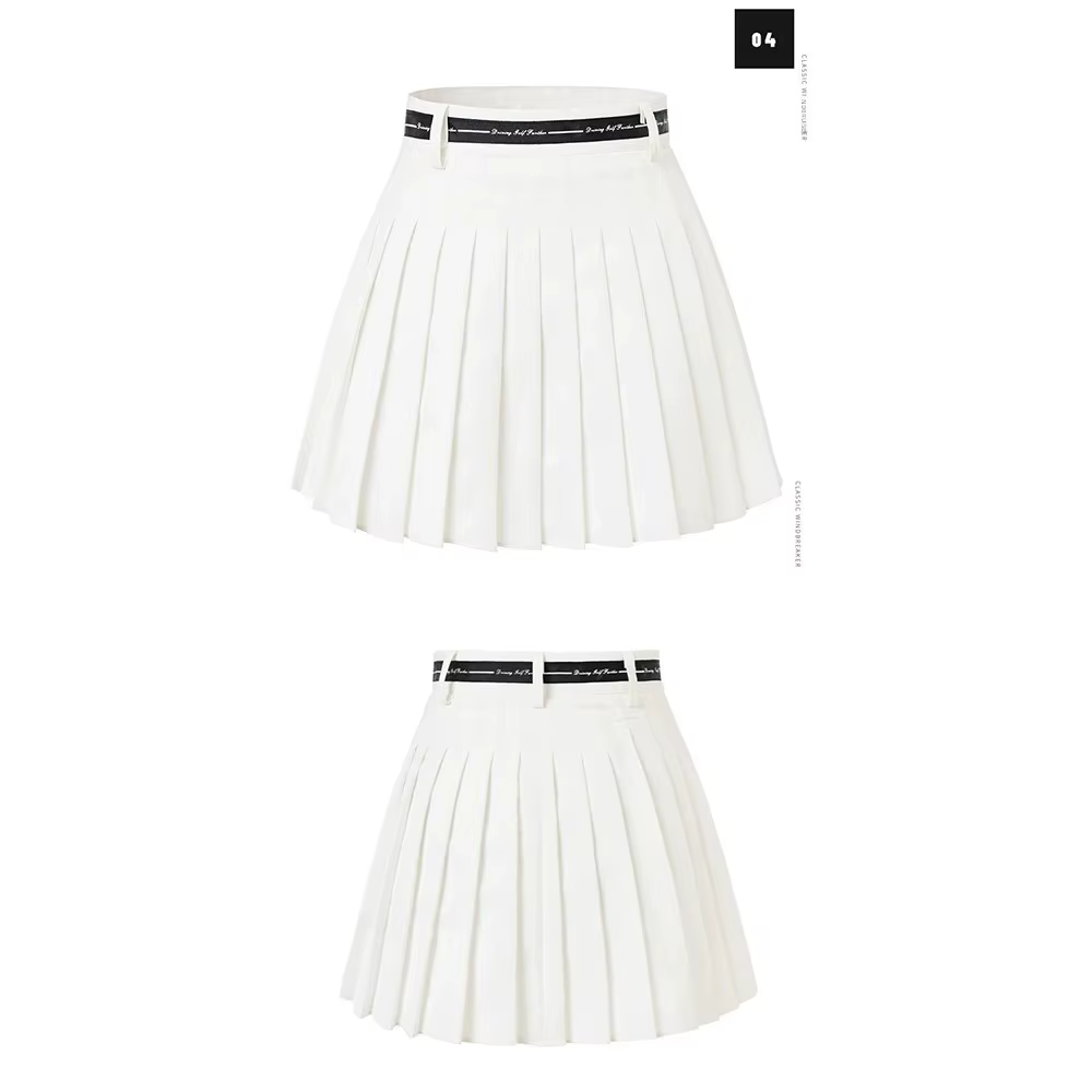 Jupe de Golf plissée taille haute pour femmes