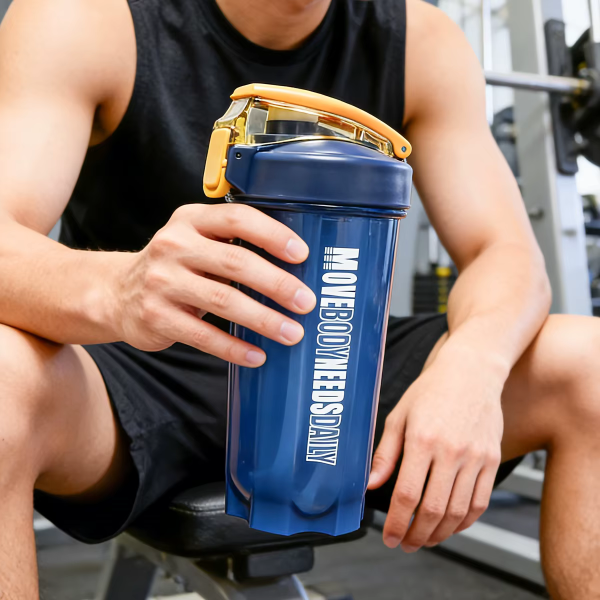 Shaker à protéines portable 550ml
