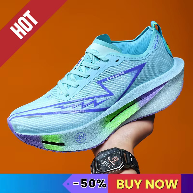 Chaussures de course de sport hommes Marathon baskets CarbonPlate léger respirant confortable femmes athlétique