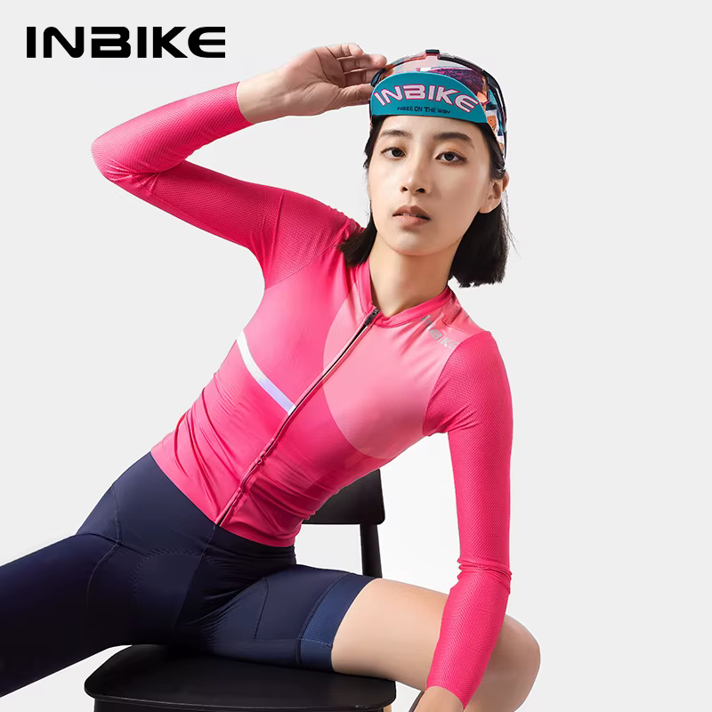 INBIKE femmes cyclisme à manches longues 2025 été printemps professionnel mince route VTT confortable respirant vélo vêtements