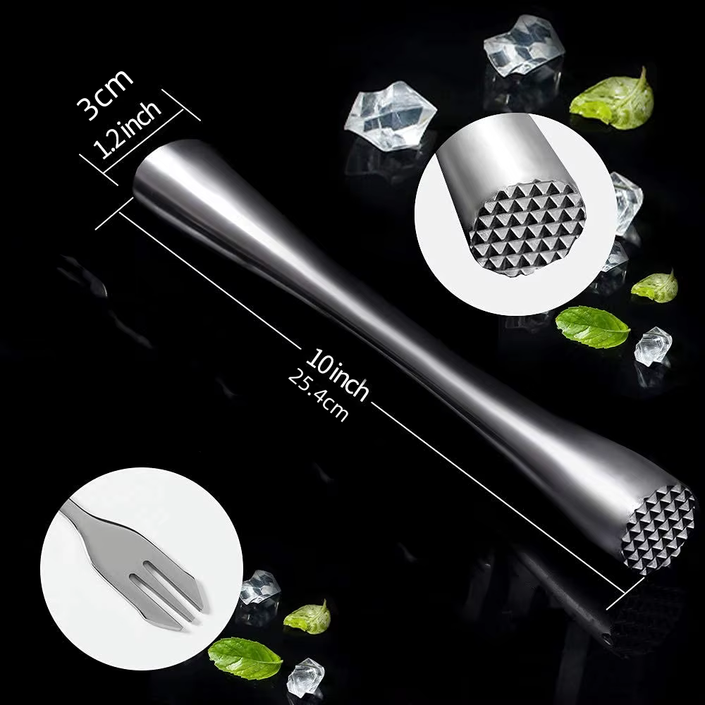 Pilon à Cocktail en acier inoxydable, pour Bar à domicile, bâtonnets de glace, marteau concassé, bâtons de Popsicle, fournitures de cuisine, outils de Bar