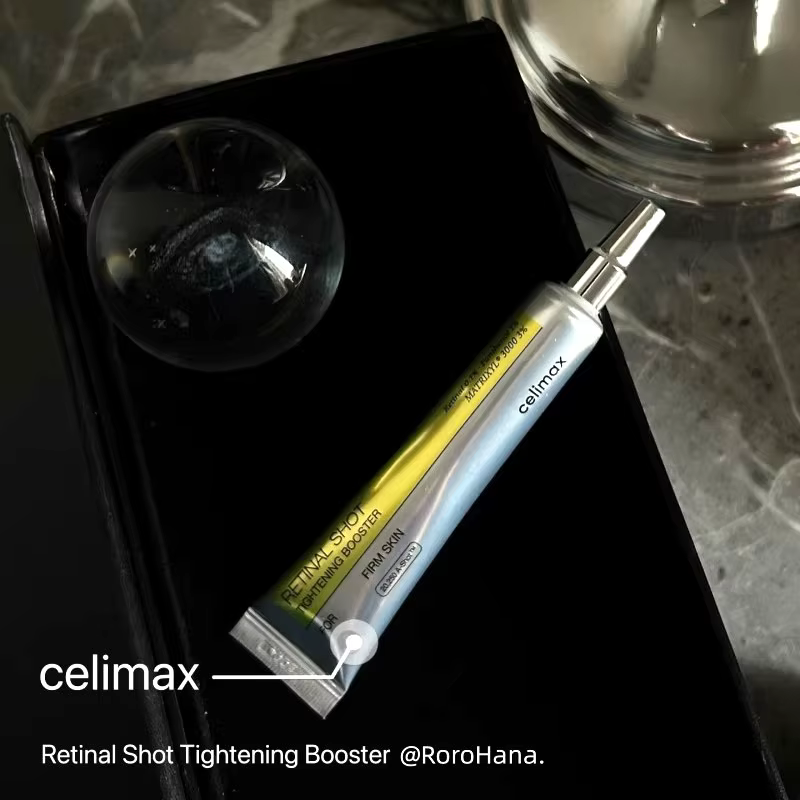 Coffret Coréen Celimax au Rétinal : Soin Hydratant et Raffermissant, Booster de Tonicité, Crème Visage et Sérum Contour des Yeux Réparateur Anti-Cernes