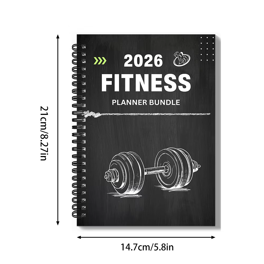 Lot de 1 planificateur de fitness – Journal de fitness