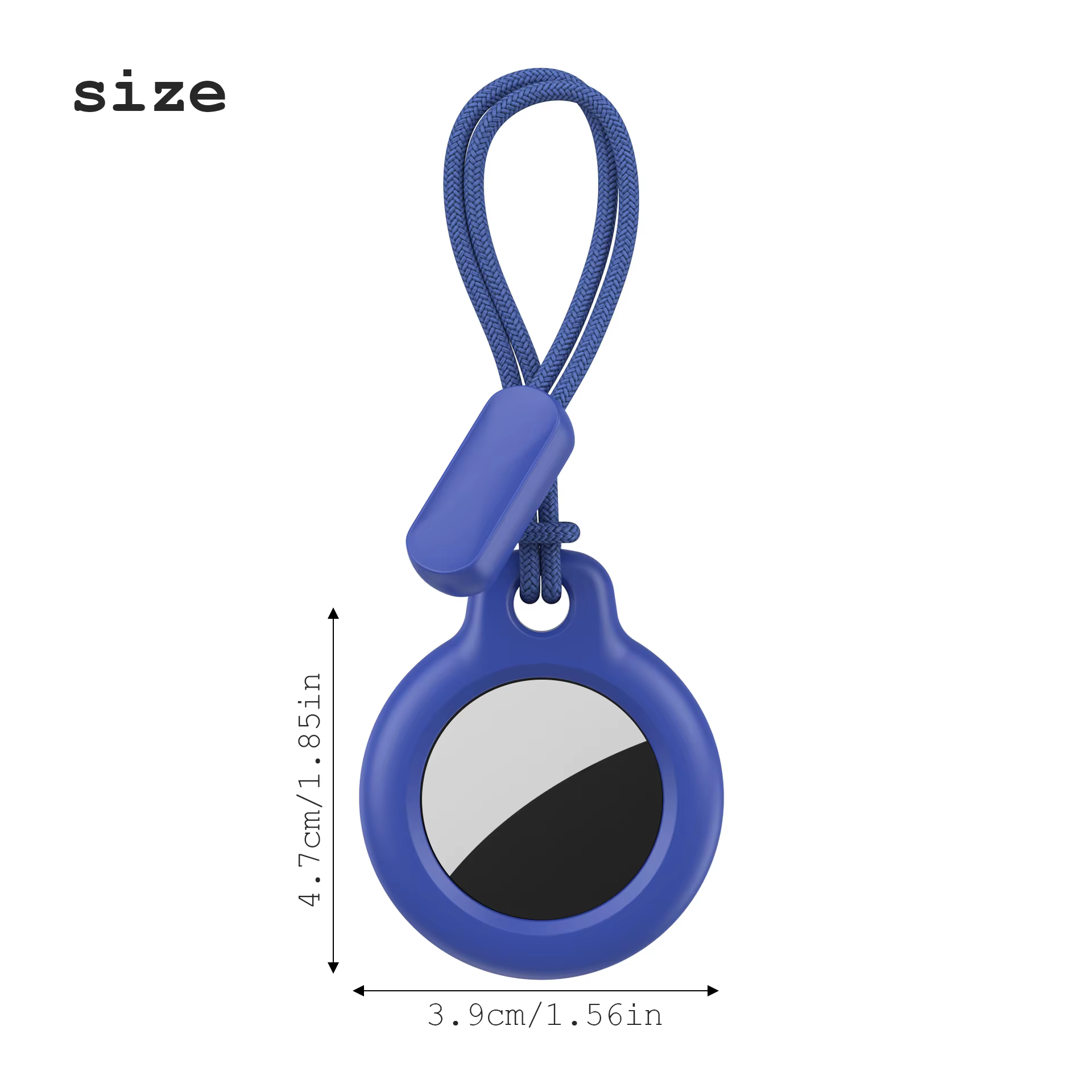 Étui de protection AirTag avec lanière, résistant aux rayures, protection complète à 360 degrés, accessoire porte-clés AirTag, magasin AirTag