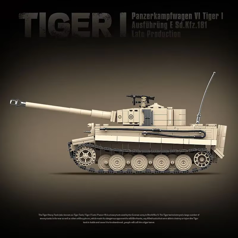 Blocs de construction de chars lourds Tiger I, KV-2, Panther, armes militaires, soldats, briques, jouets pour enfants, cadeau d'anniversaire pour enfants