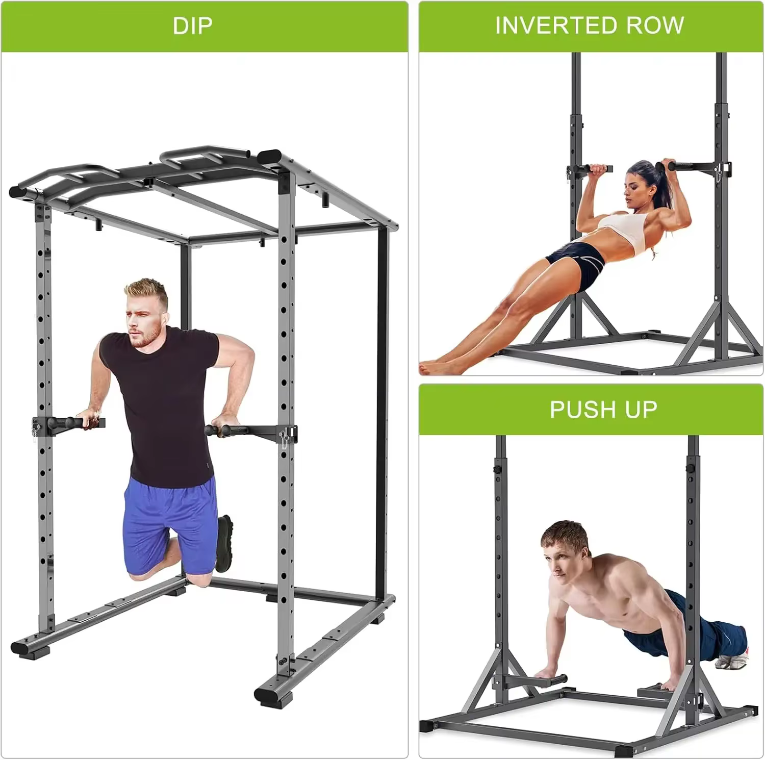 Accessoire de barre de dips pour rack de musculation 3x3 pouces