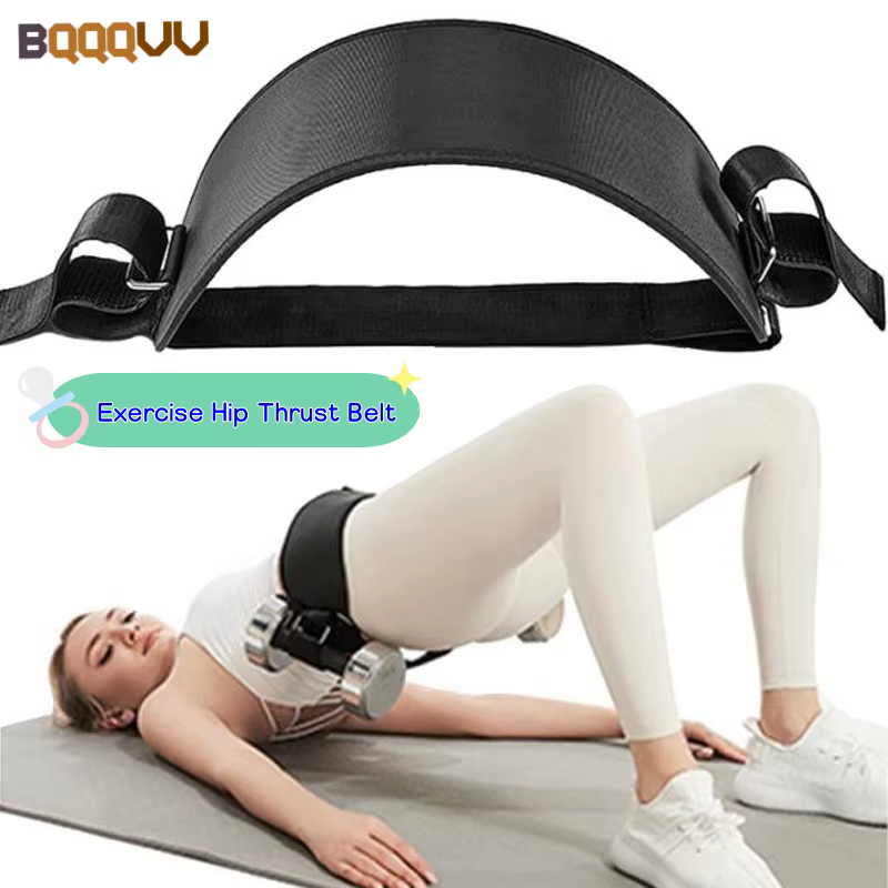 1 Ceinture d'entraînement pour fessiers, coussin de pont fessier pour exercices avec haltères et kettlebells pour squats, déplacements vers l'avant, squats inversés