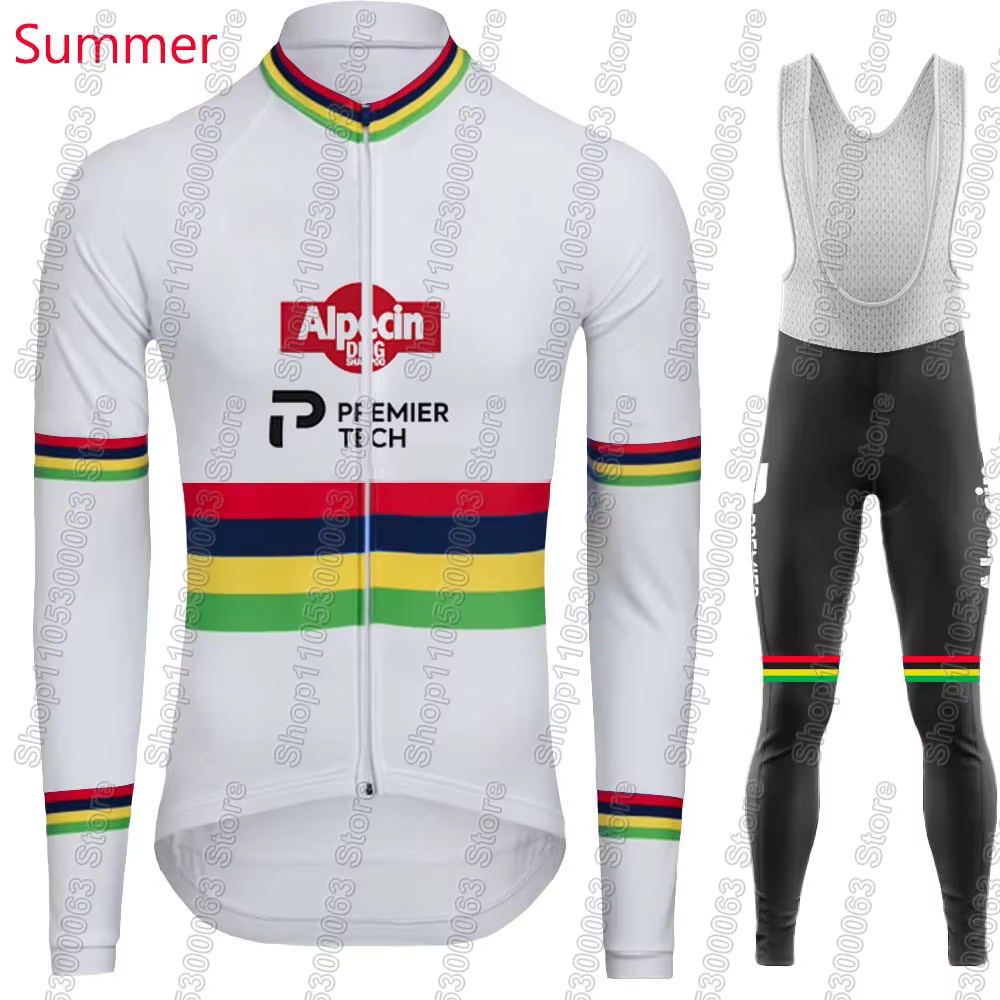 Maillot de cyclisme Alpecin Premier-tech 2026 World-Champion MVDP pour homme