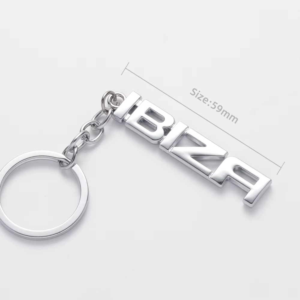 Porte-clés de voiture pour Seat Ibiza, Logo en métal, accessoires