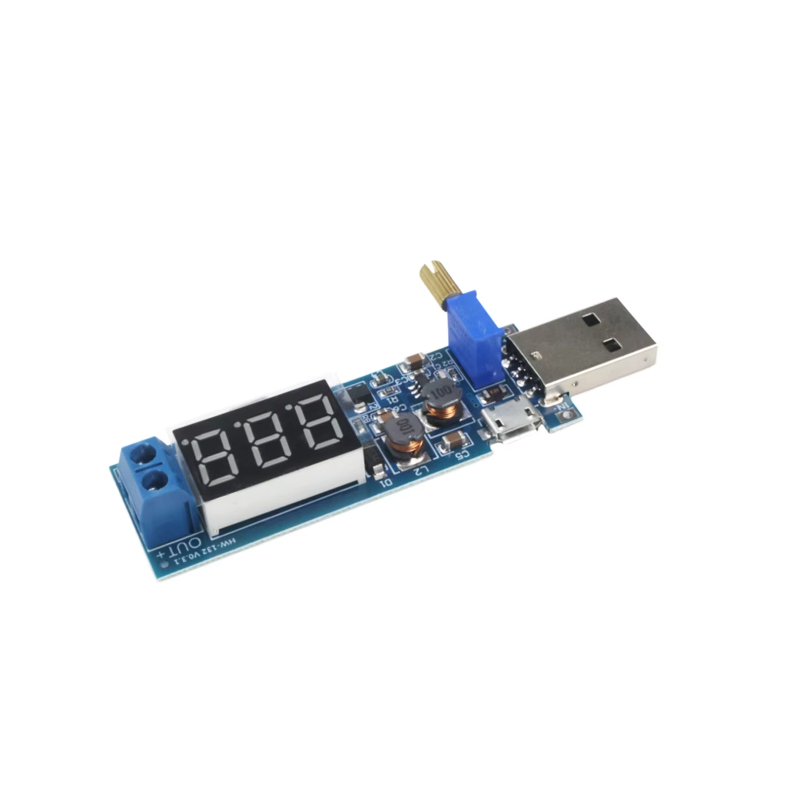 Module Convertisseur Boost Buck Micro USB, Entrée 5V, Sortie Réglable 1.2V-24V, Alimentation Électrique DC-DC, Module Micro USB DIY