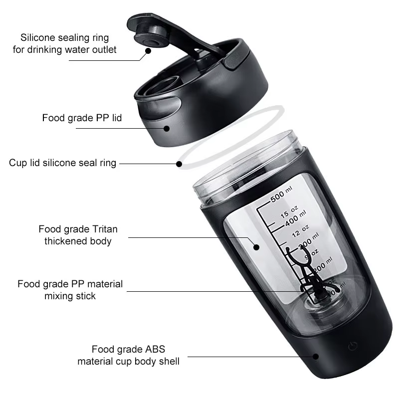 Bouteille de Whey Shaker Électrique Portable USB