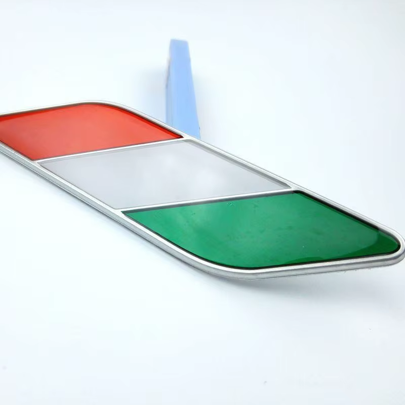Autocollant d'insigne d'emblème de sport de course automobile pour drapeau italien d'italie