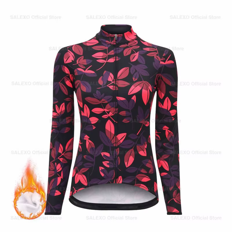 Maillot de cyclisme d'hiver pour femme