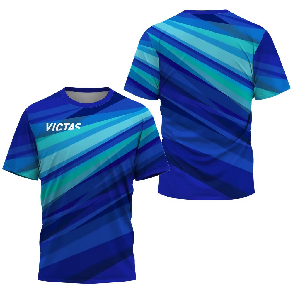 T-shirt pour homme, vêtements de sport de tennis de table