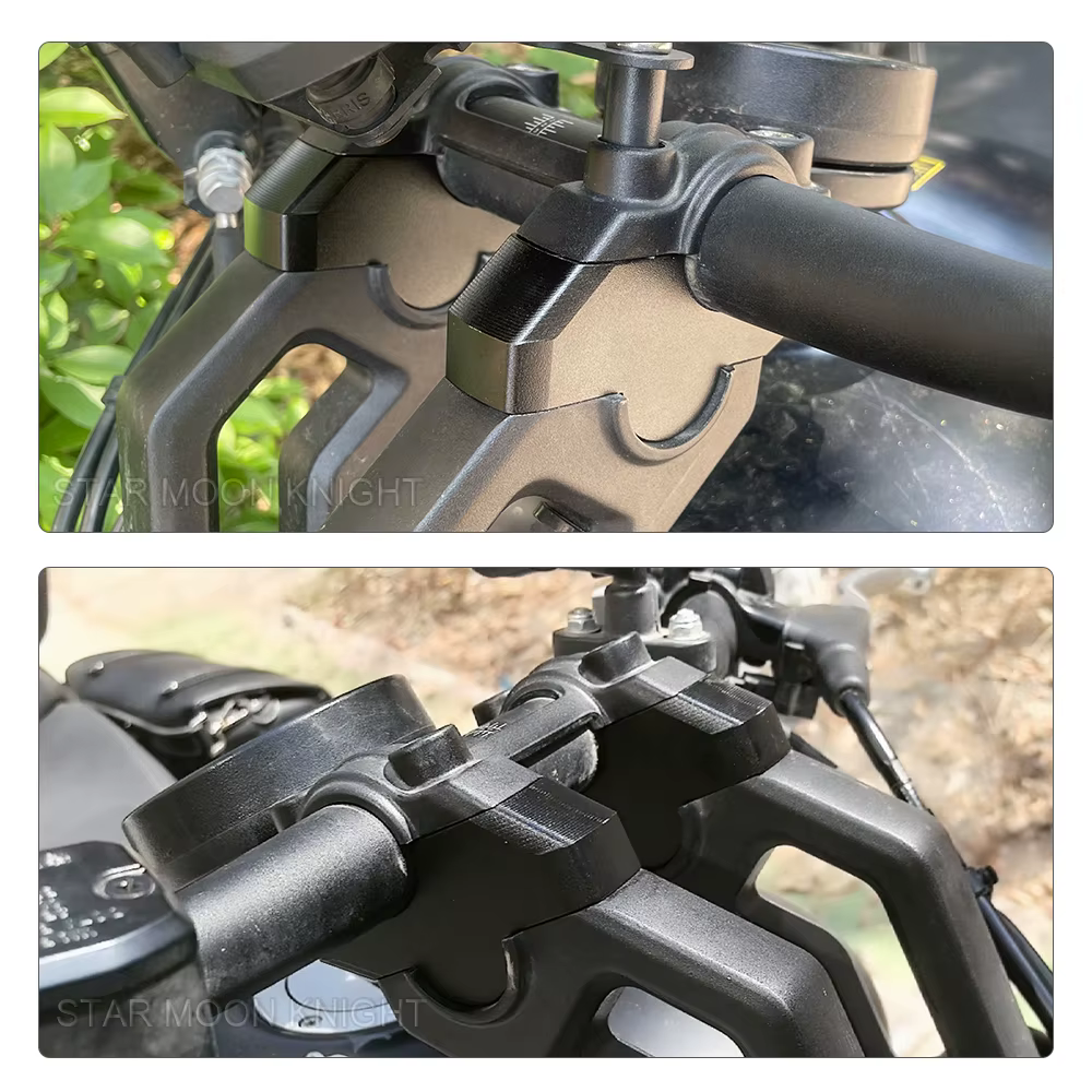 Rehausseur de guidon pour QJMOTOR SRV250 AMT SRV350VS SRV600V SRV 250AMT 600V Moto, adaptateur d'extension de guidon