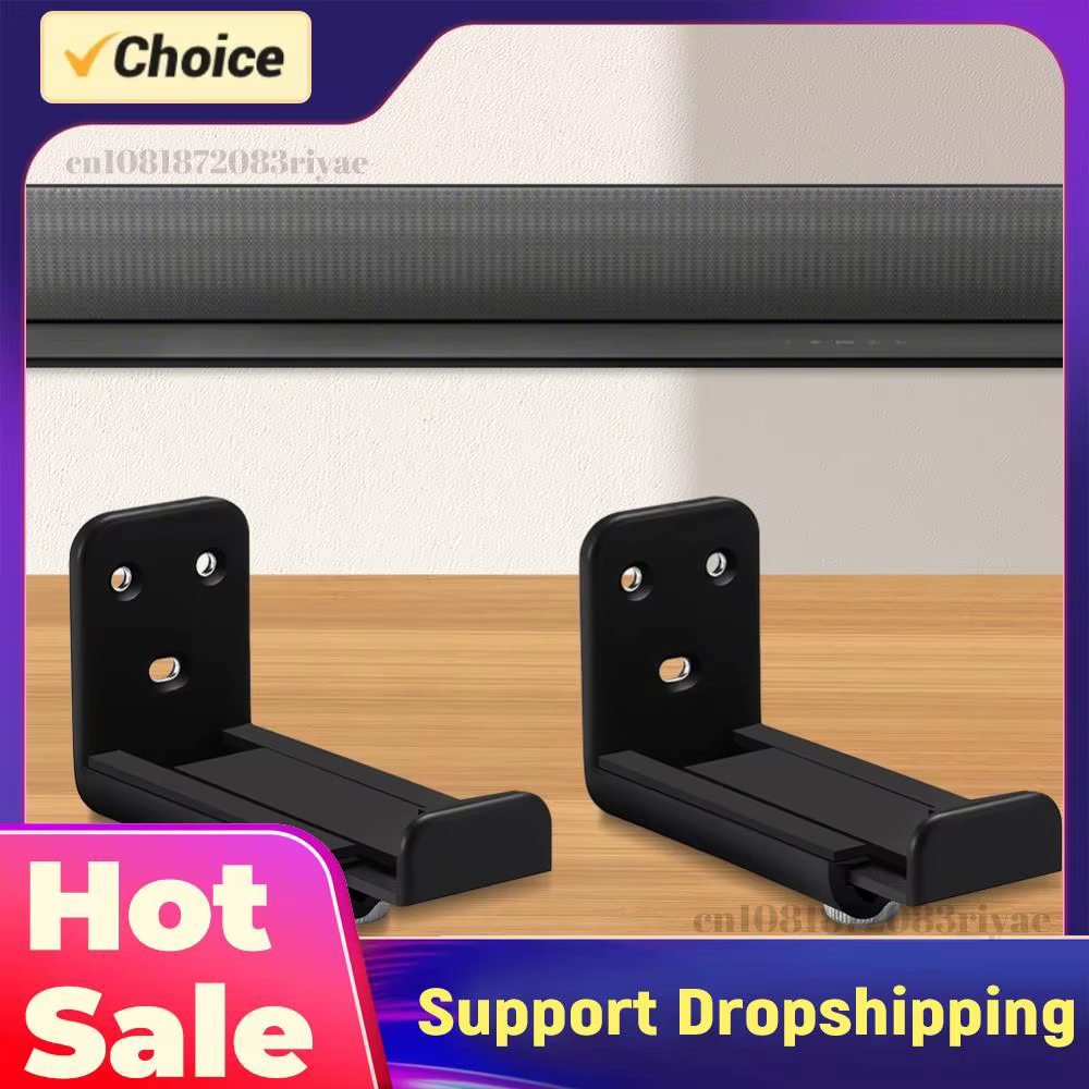 Support mural anti-chute pour barre de son, fixation sous téléviseur, support mural pour barre de son pour cloison sèche, compatible Samsung, Vizio, LG, Bose
