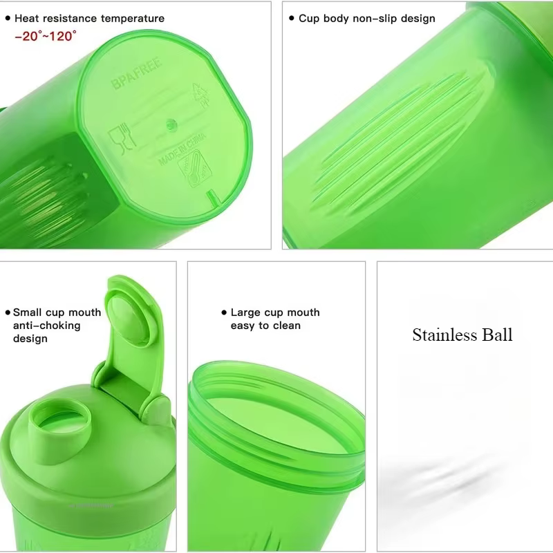 Bouteille Shaker de 400ML avec boule en acier inoxydable
