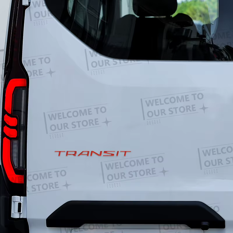 Autocollant de voiture pour Ford Transit personnalisé MK6 MK7 MK8 Van Tourneo Tuning, Logo en métal 3D, Badge, accessoires d'emblème de coffre arrière