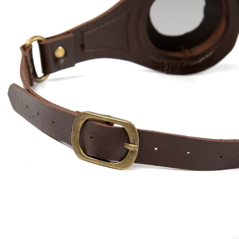 Lunettes Steam Punks amusantes en cuir, accessoires Steampunk pour hommes, lunettes de Cosplay d'halloween, accessoires de fête pour adultes
