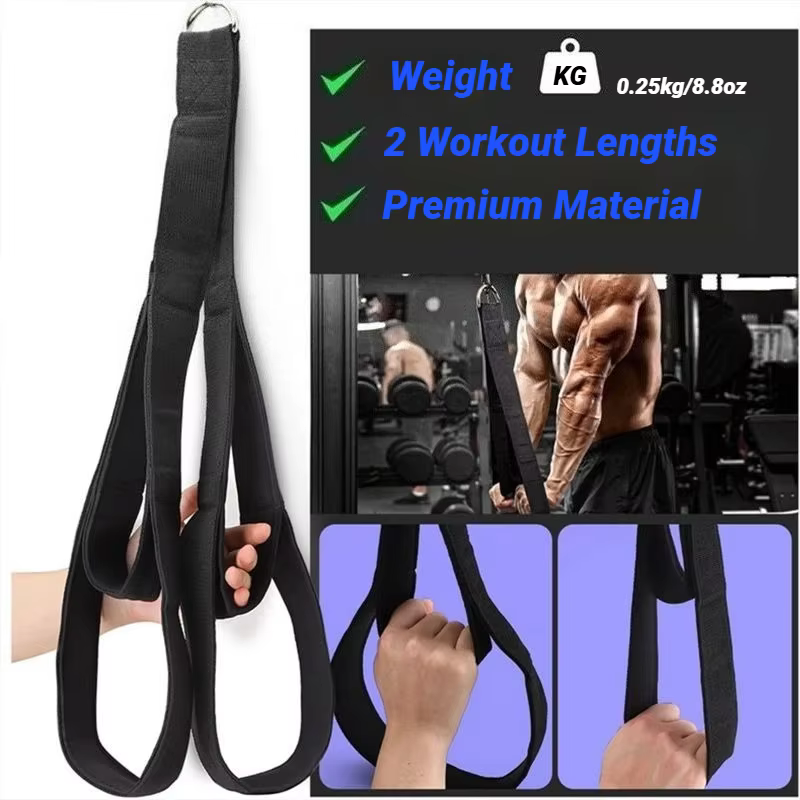 Corde de traction double extrémité pour triceps