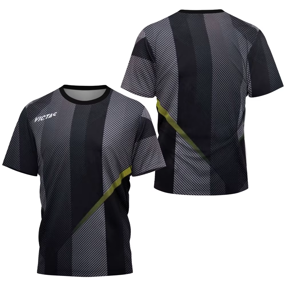 T-shirt pour homme, vêtements de sport de tennis de table