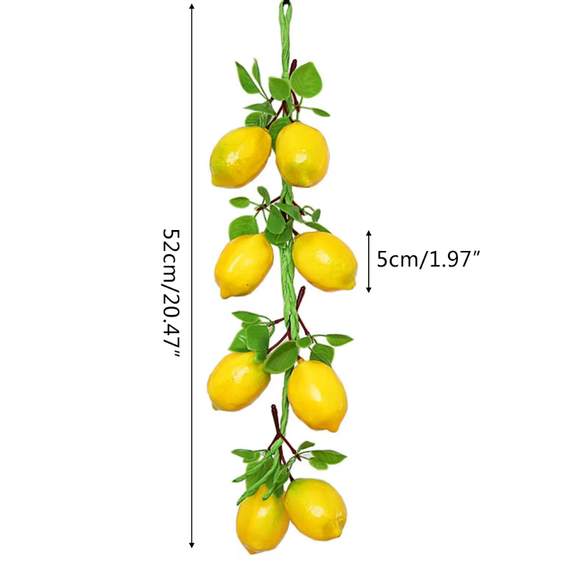 Simulation fruits artificiels, ficelle citron, pour Restaurant, hôtel, maison, jardin, mariage, cuisine, décoration,