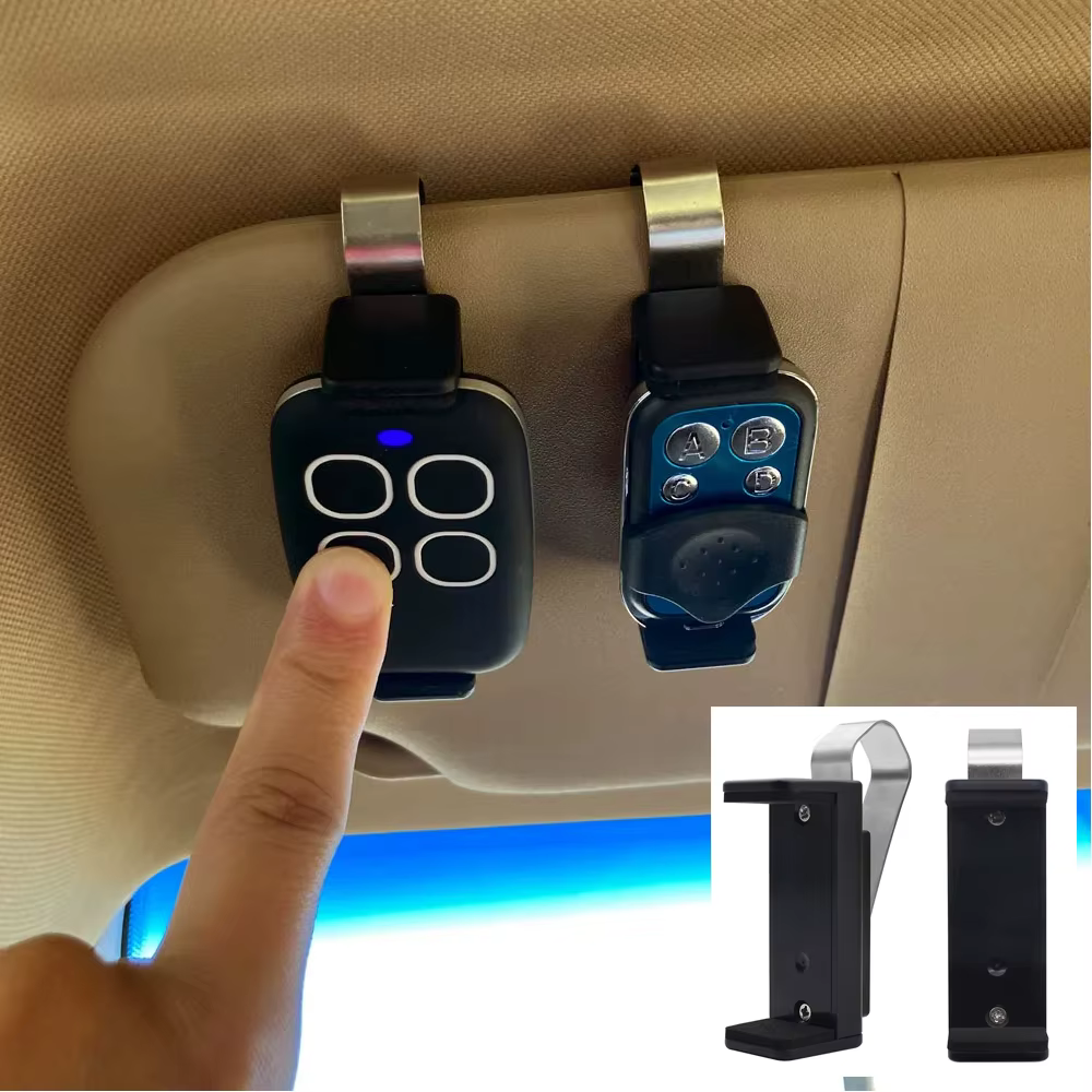 Clip de fixation pour pare-soleil de voiture, télécommande de porte pour porte de Garage, porte-clés de voiture, accessoires universels d'intérieur de voiture