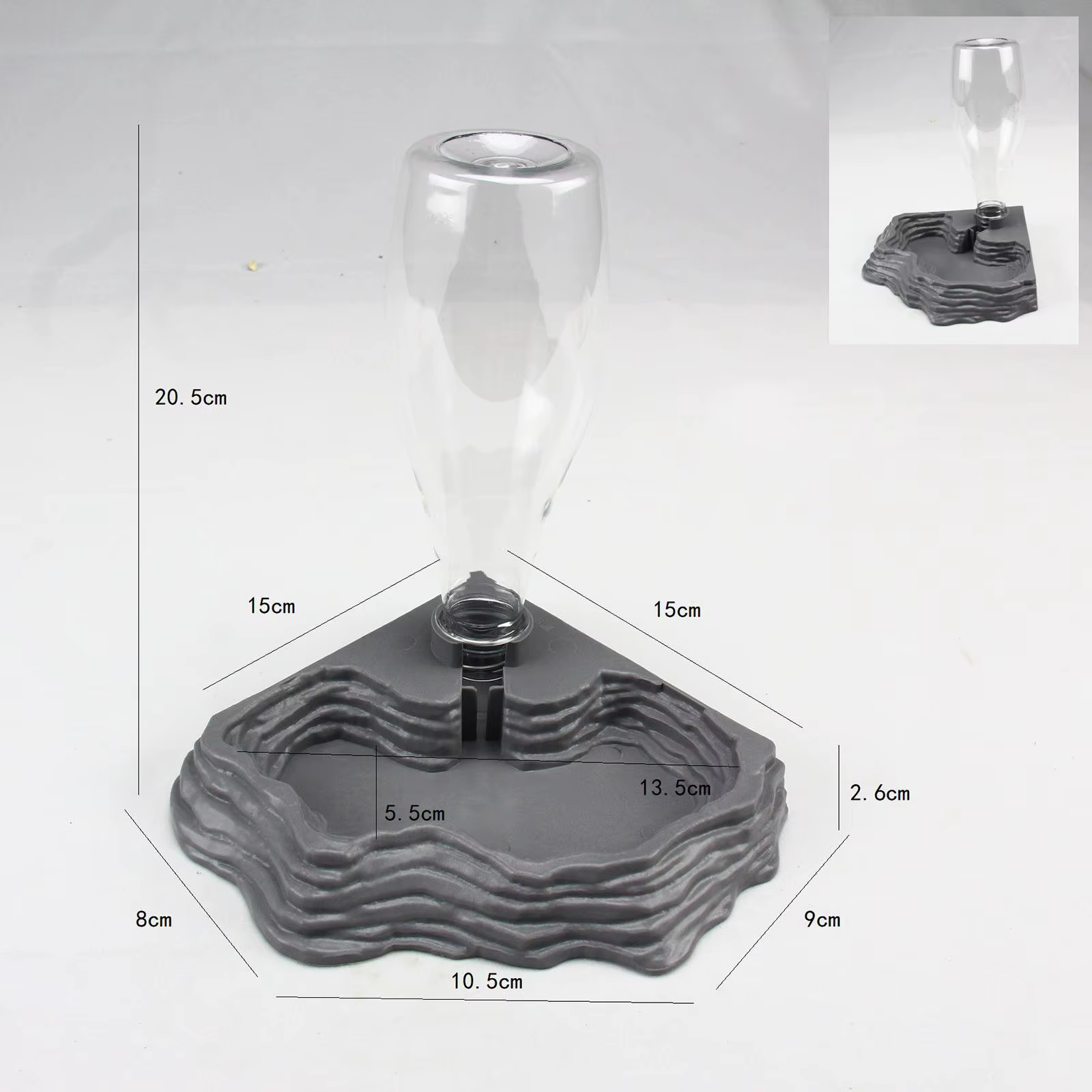 Distributeur d'eau automatique, accessoires de réservoir de Terrarium, bol d'eau pour tortue, plat d'alimentation pour caméléon, tortues, lézards, tortue, animal de compagnie