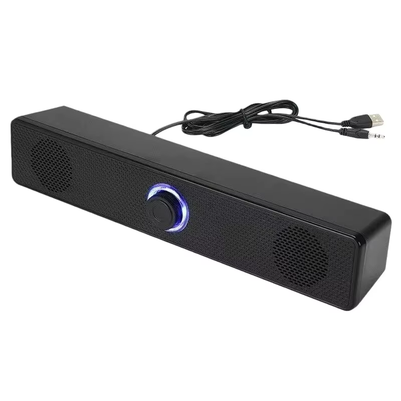 Barre de son PC filaire et sans fil, haut-parleur Bluetooth alimenté par USB, barre de son pour TV, PC, ordinateur portable, jeux, système audio surround pour cinéma maison