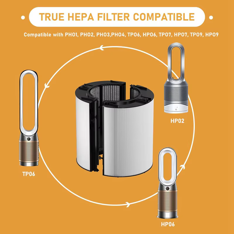 Filtre HEPA de remplacement pour supporter ficateur d'air Dyson, accessoires pour modèles TP06, 06, TP04, TP07, 07, 09, TP09, TP