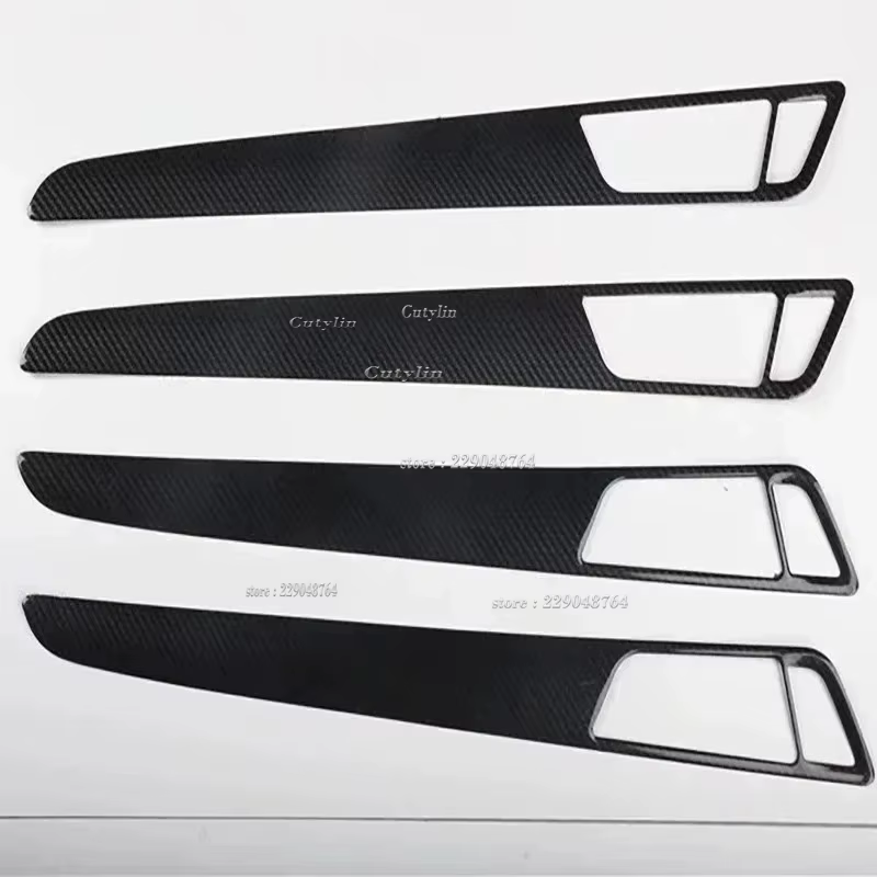 Autocollant intérieur RHD en fibre de carbone pour Audi, console centrale, décoration de porte, accessoires, Q5, 8R, 2010-18, SQ5, 8R, 2013-2017
