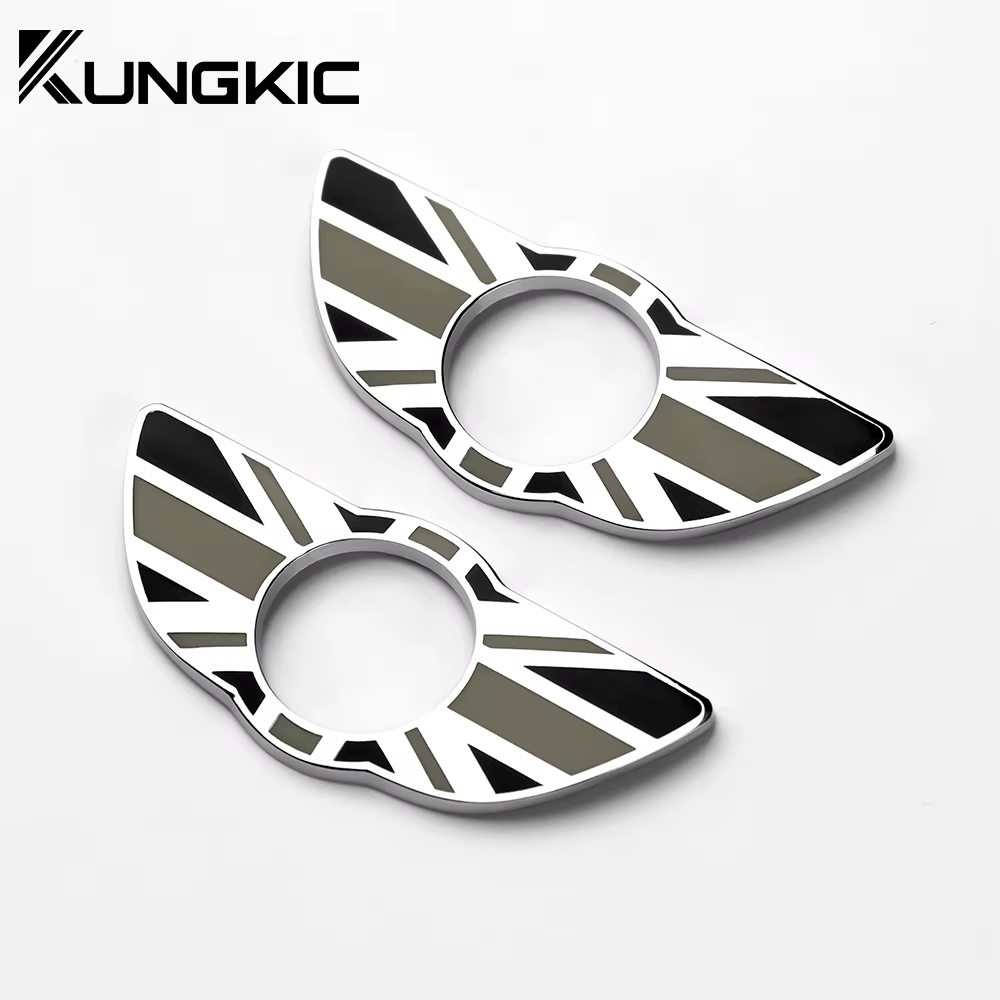Autocollants d'insigne d'emblème d'aile de serrure de goupille de porte, accessoires automatiques pour Mini Cooper Countryman R60 R61, BMW Mini R60