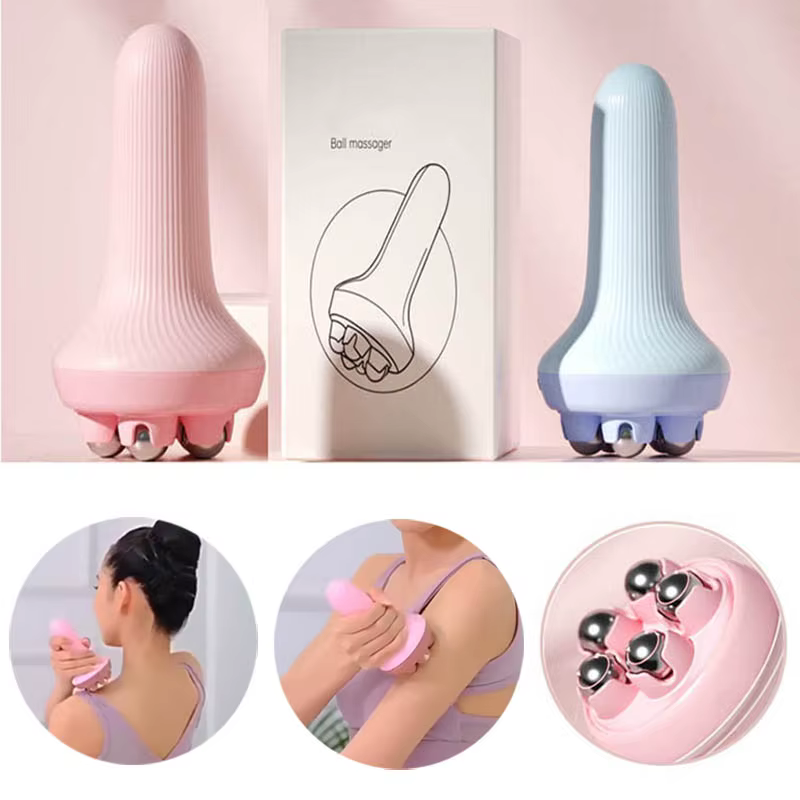 Boule de Massage portative avec boules à roulettes