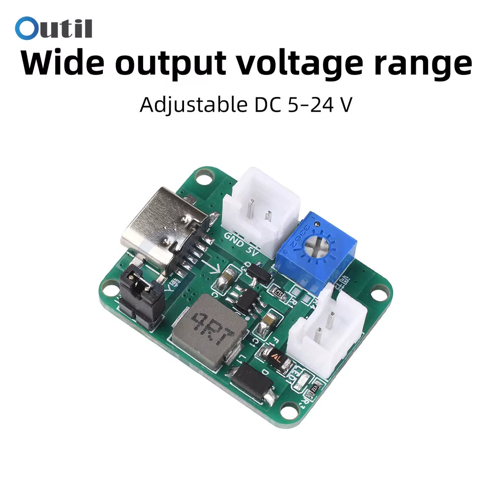 Module convertisseur boost réglable à double entrée 3-6V vers sortie 5V 9V 12V 24V avec protection contre les courts-circuits pour projets DIY
