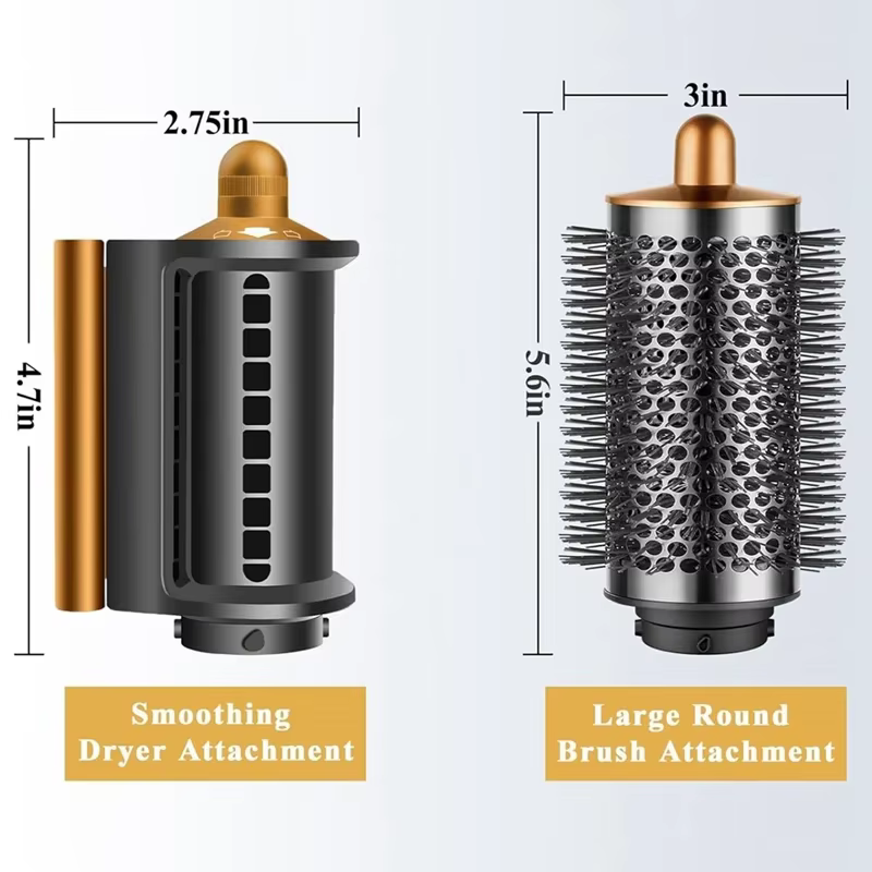 Grande brosse volumisante ronde pour Dyson Airwrap et lissage Anti-vol, améliore le Volume et le Style sans effort