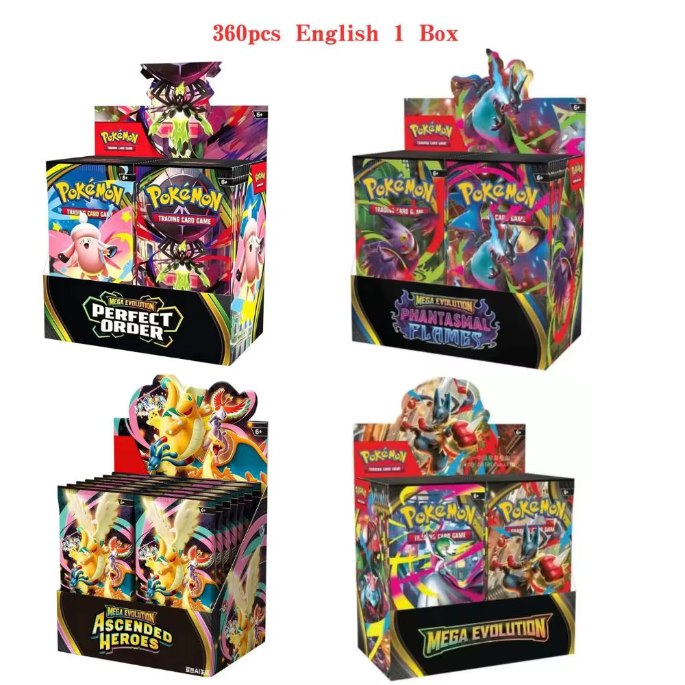 360 cartes Pokémon Scarlet & Violet Prismatic Evolutions, boîte de cartes Pokémon en anglais, Booster Battle 151 Ultra Prism
