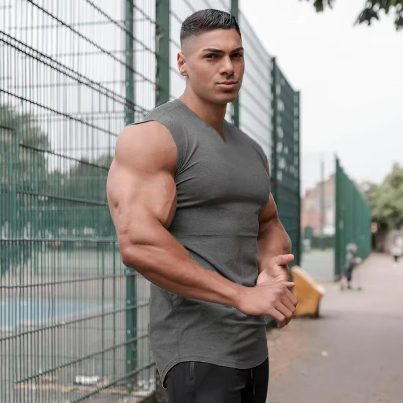 Débardeurs de musculation en coton pour hommes