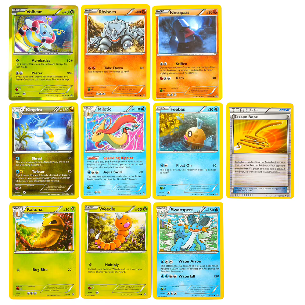 360 pièces anglais Pokémon TCG: Primal Clash Booster boîte Pokemon carte commerciale 36 Pack boîte