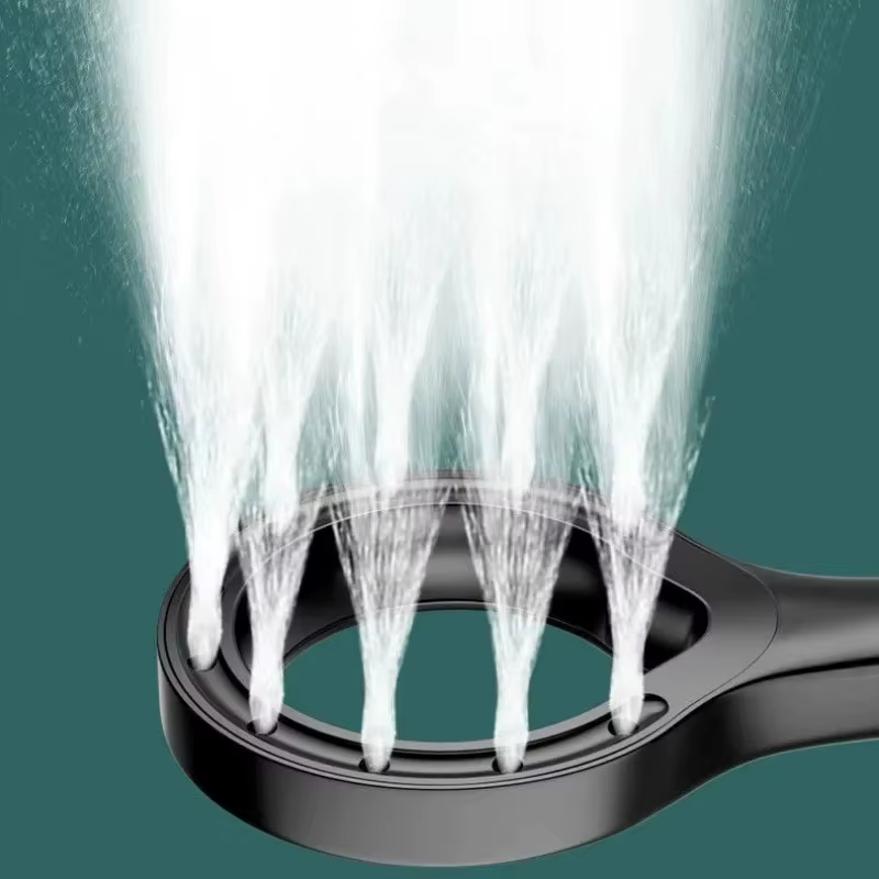 Pommeau de douche à suralimentation circulaire de douche ; Douche à grand débit ; Pommeau de douche haute pression ; Accessoires de salle de douche de massage