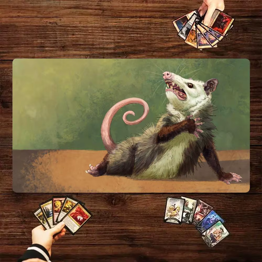 Tapis de jeu Magic The Gathering, tapis de jeu amusant avec motif Meme, en caoutchouc durable pour jeux MTG et TCG, 35x60cm, tapis de souris, tapis de bureau