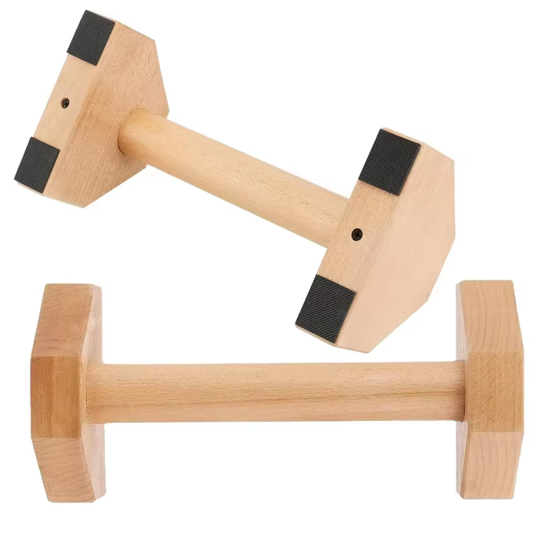 1 paire de poignées de support de traction en bois massif