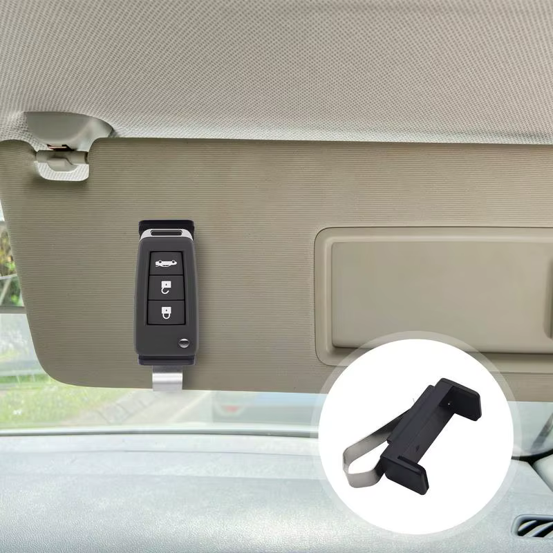 Clip de fixation pour pare-soleil de voiture, télécommande de porte pour porte de Garage, porte-clés de voiture, accessoires universels d'intérieur de voiture, télécommande de porte de Garage
