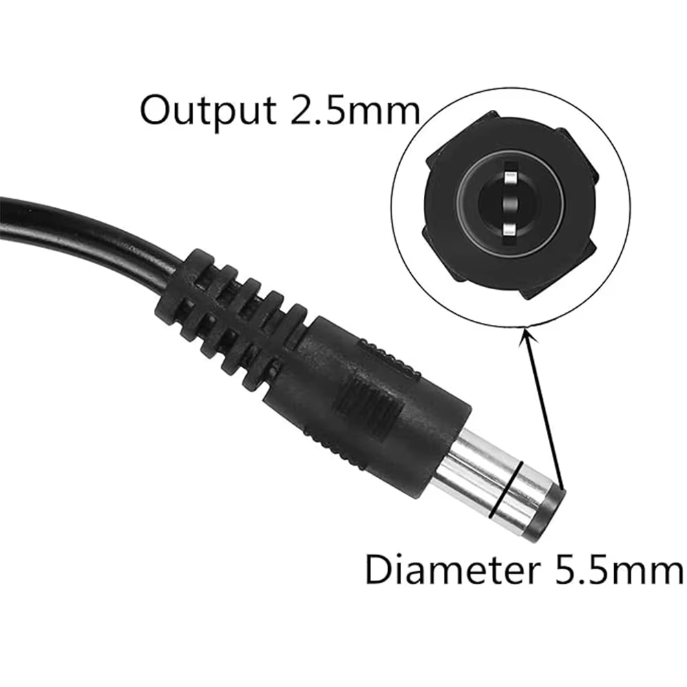 Câble de suralimentation 5V à 21V, câble de charge dédié pour batterie au lithium 21V, interface DC 5,5x2,5 mm, adaptateur USB, câble de chargeur