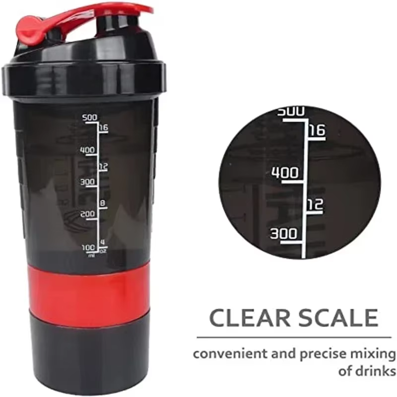 Shaker portable avec conteneur de stockage de poudre