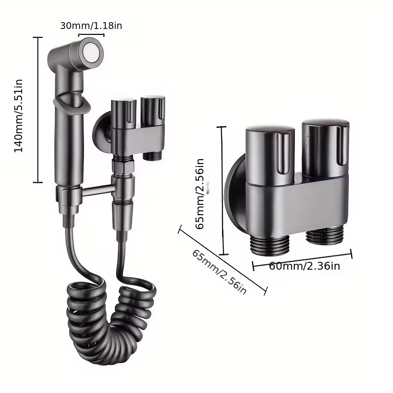 Kit de pulvérisation pour toilettes, bidet portable à eau froide, accessoires de toilette, douchette manuelle pour salle de bain, douche anale