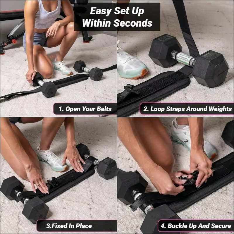 Ceinture d'exercice pour haltères, pour Hip Thrust et entraînement efficace des fessiers avec barre, pour le fitness de la taille et l'entraînement musculaire