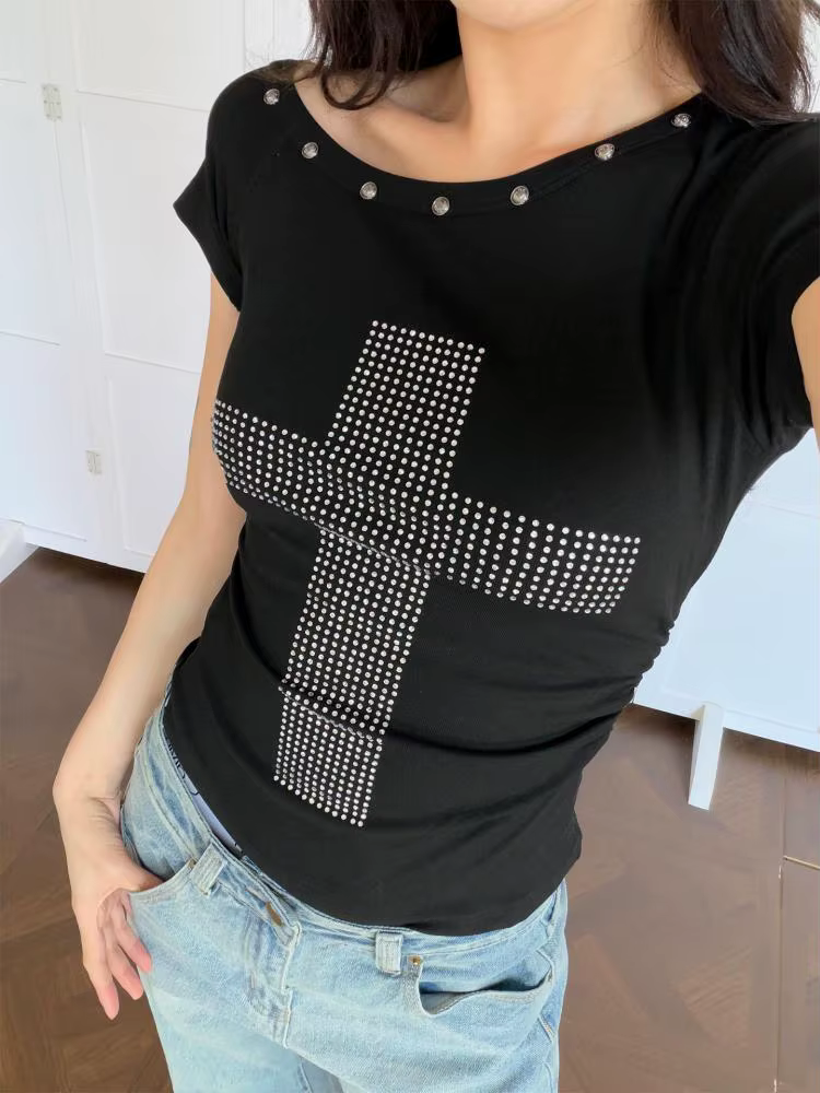 T-shirts graphiques Yedinas Cross