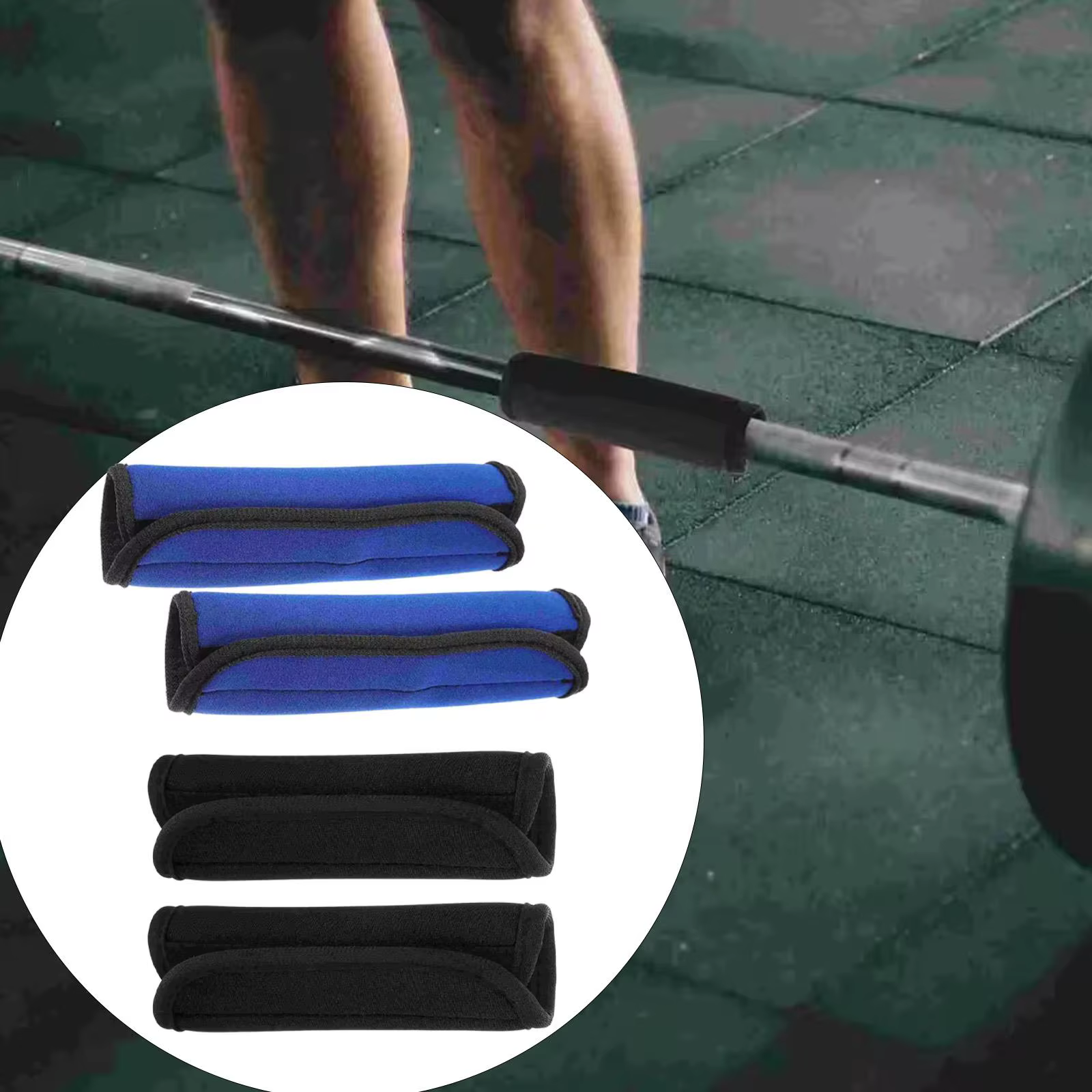 2 pièces poignées de coussin de barre de traction